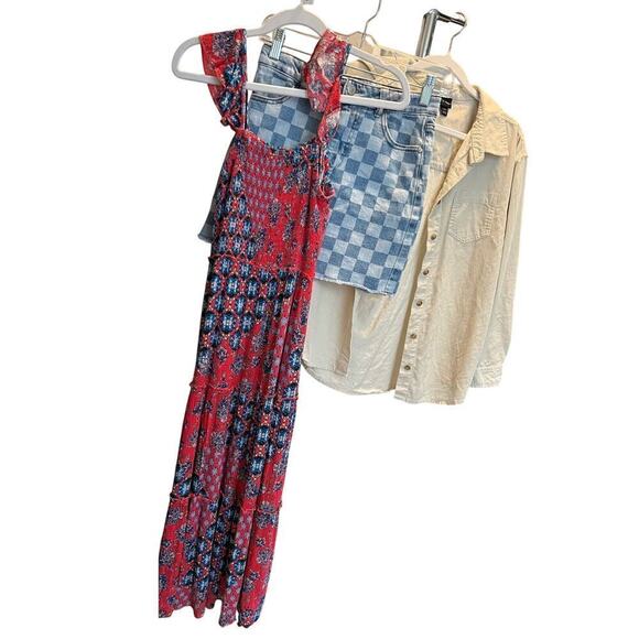 Art Class Girls L Stylish Bundle Lot of 3 Maxi Dress Skirt Shacket Button Up - Picture 2 of 14